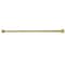 Kingston Brass 6072 Stainless Steel Adjustable Tension Shower Curtain Rod with Decorative Flange, Brushed Brass SR117 - alternate 1